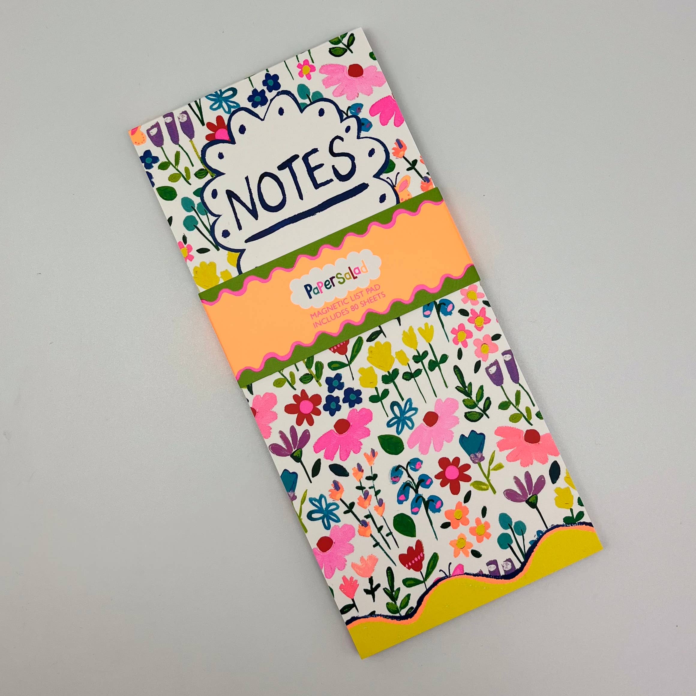 Paper Salad Magnetic List Pad Notes To Do List Flowers Stationery