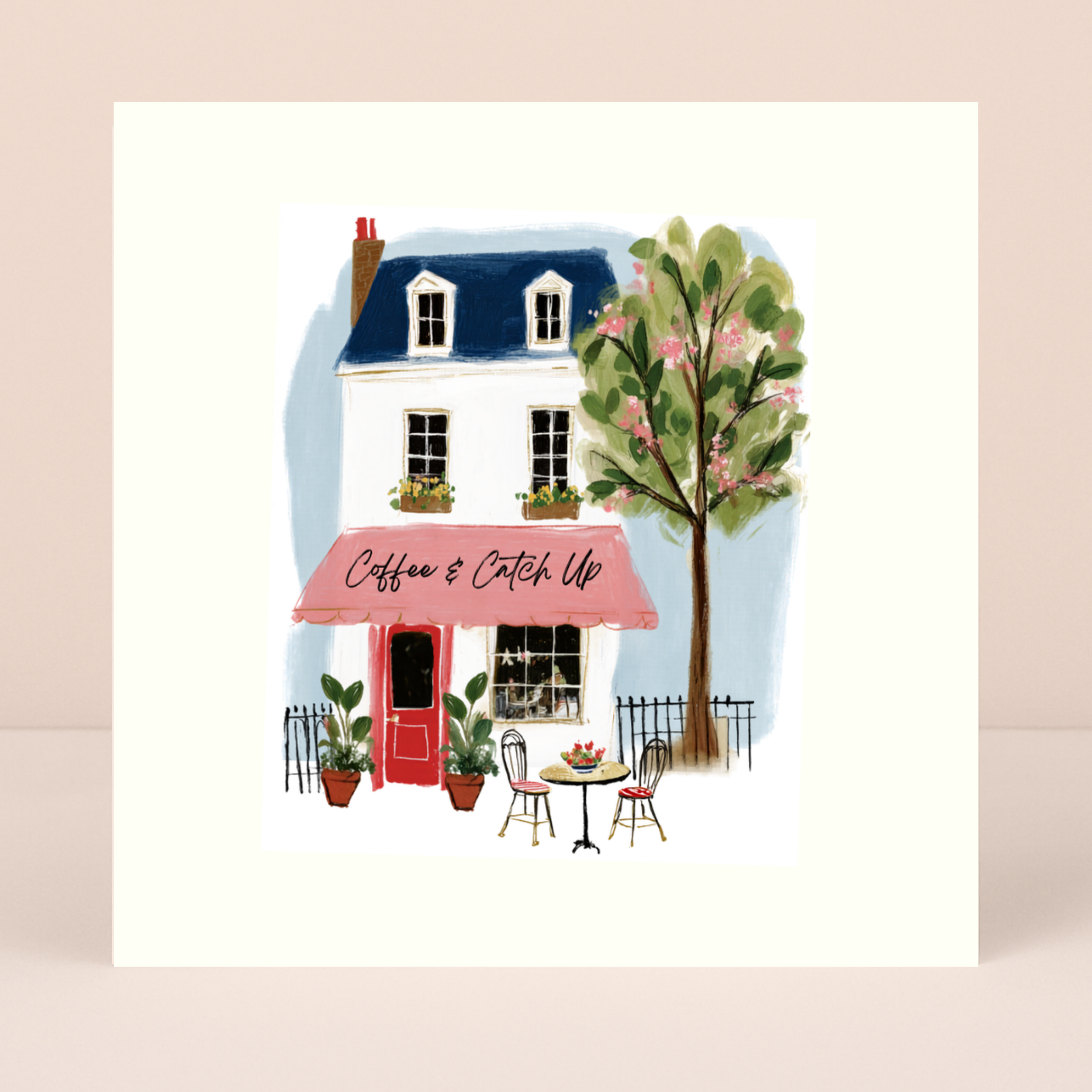 Petimo - Coffee & Catch-Up Up Your Street Blank Card