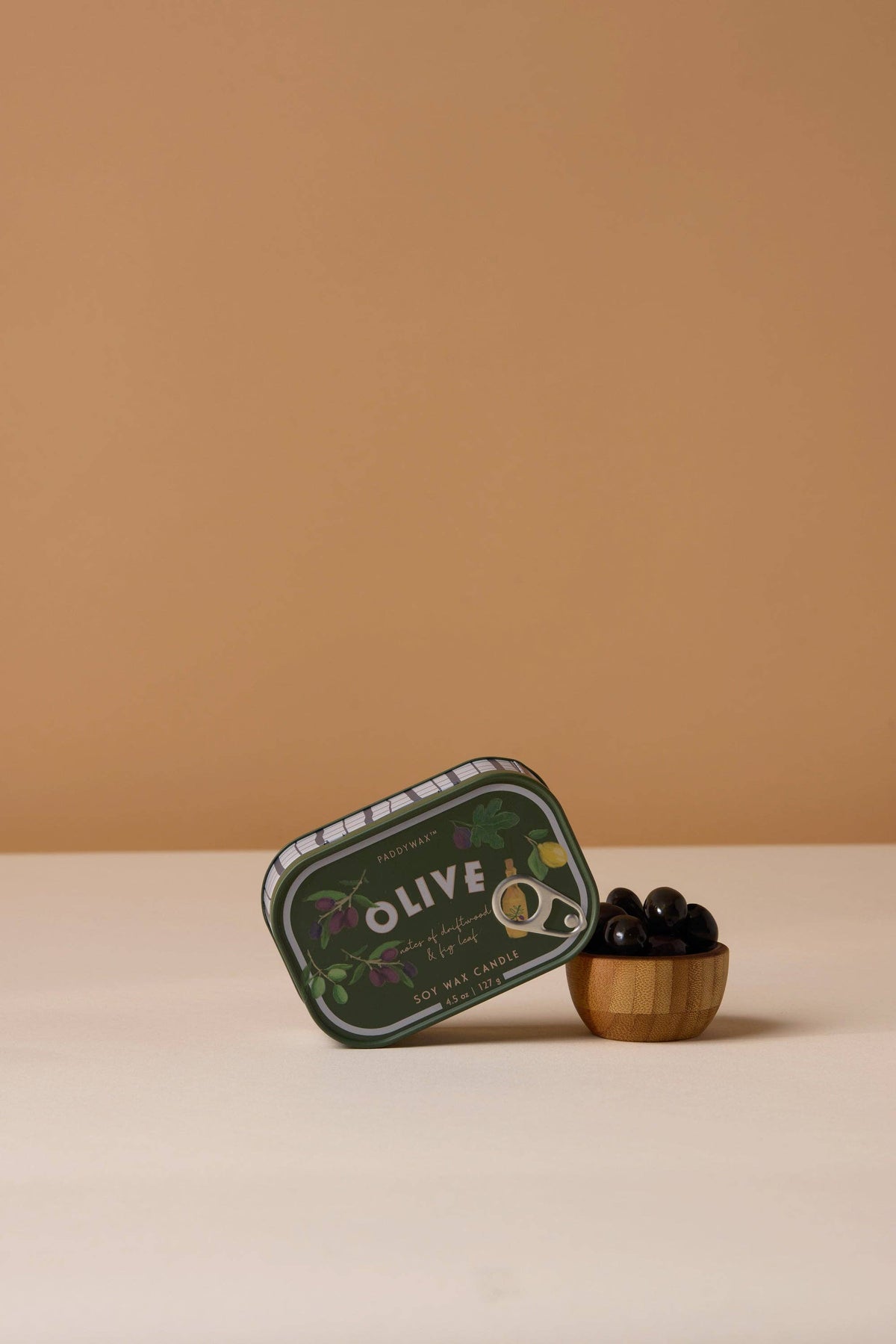 Designworks Collective - Paddywax Bistro 4.5oz/127g Olive Printed Tin Candle - Fig  Olive