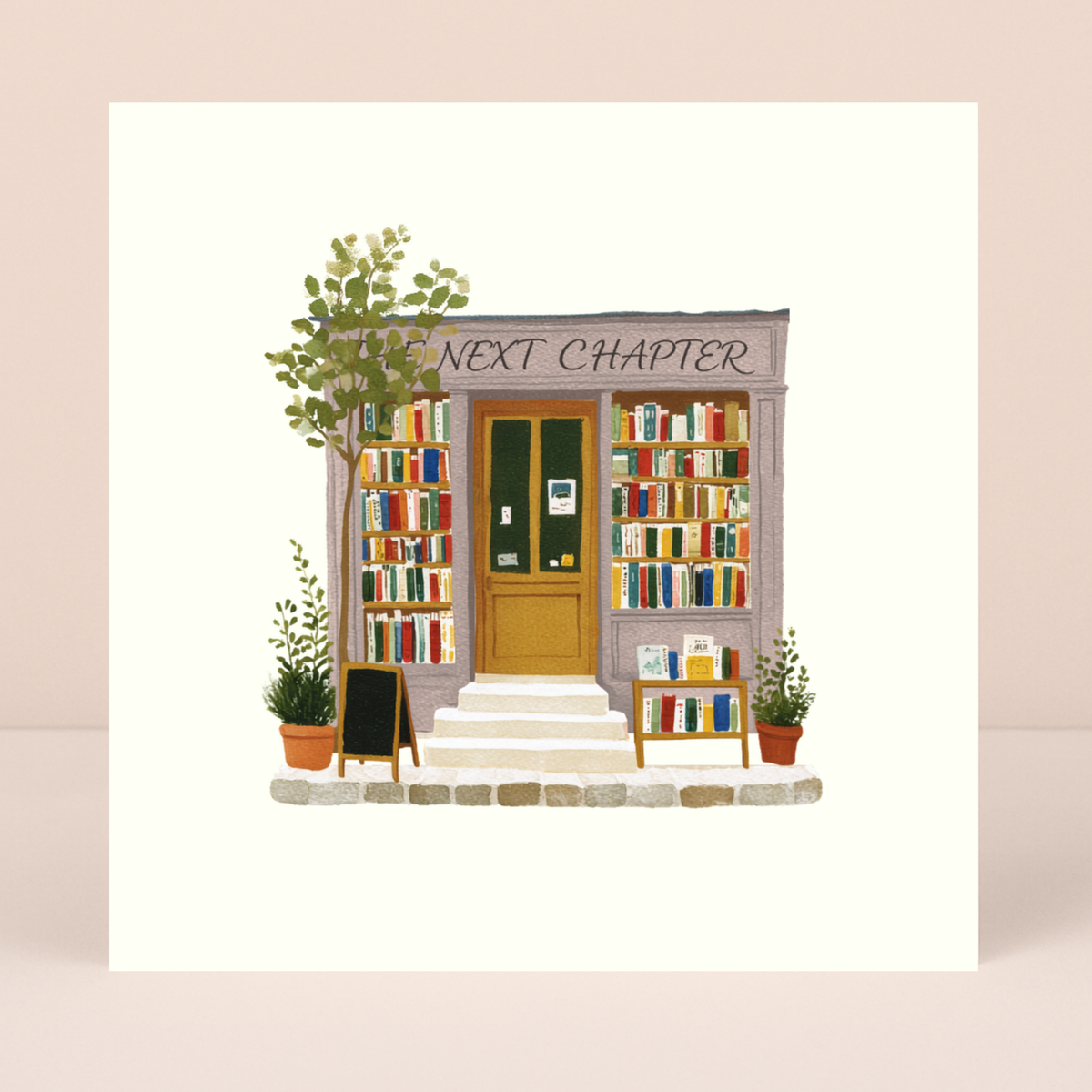 Petimo - Next Chapter Book Shop Up Your Street Blank Card