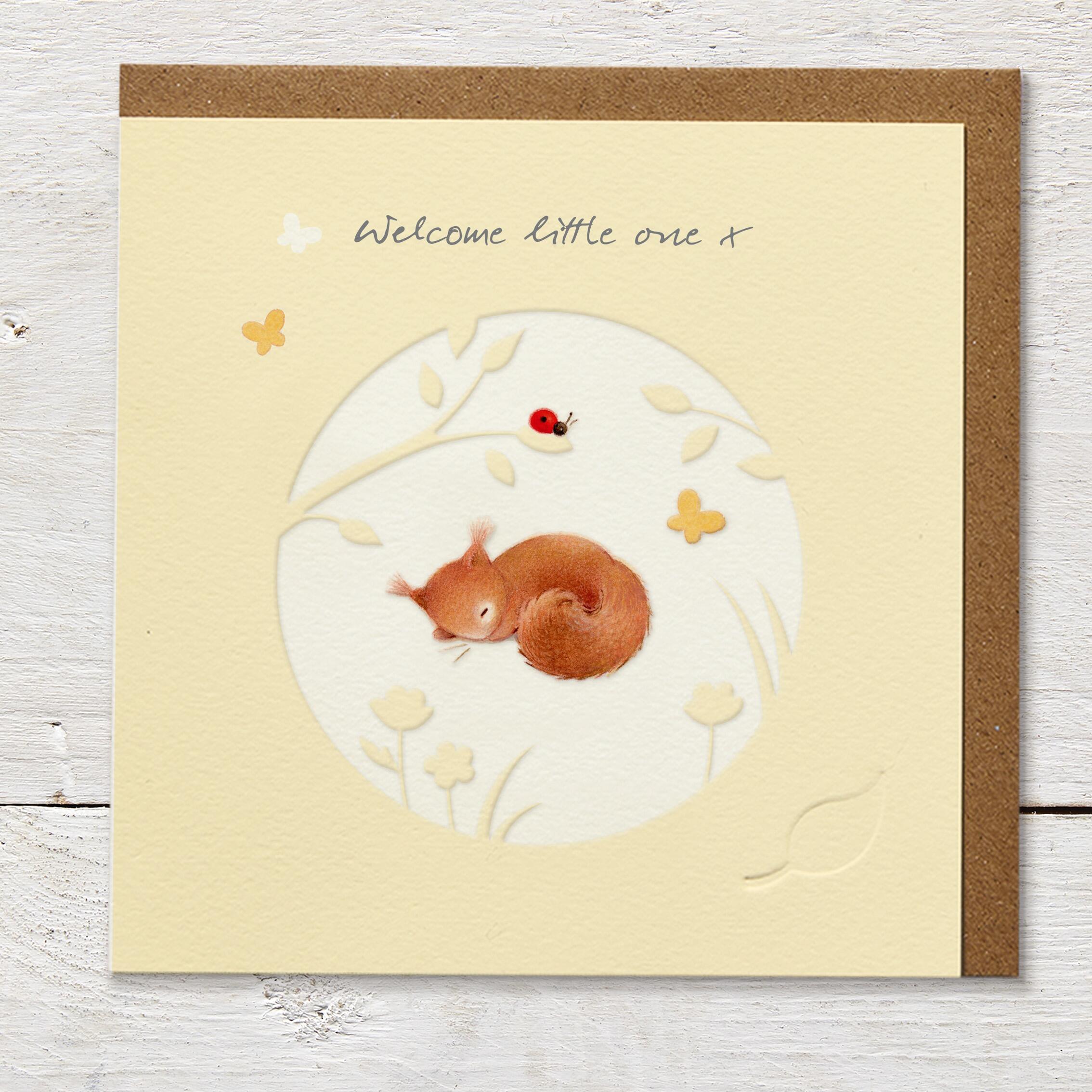 Ginger Betty Welcome Little One Card