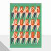 Honcho Happy Birthday Geometric Card