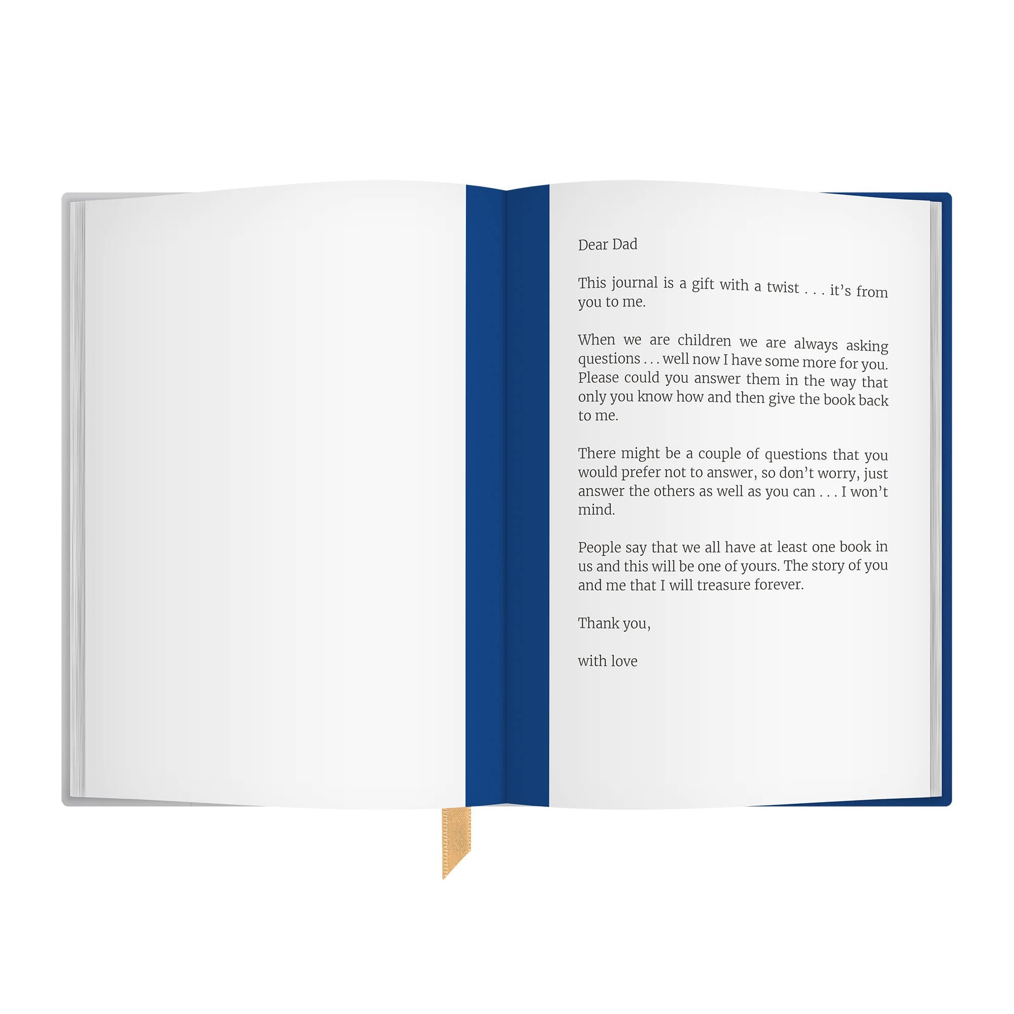 FROM YOU TO ME Meaningful Gifts - Dear Dad Guided Memory Journal | Heartfelt Gift for Dad |