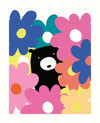 ART FILE- floral bear card