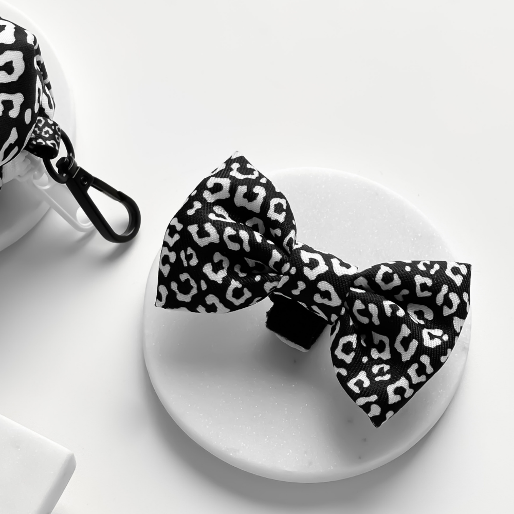 Cocopup London Dog Bow Tie - Black Leopard
