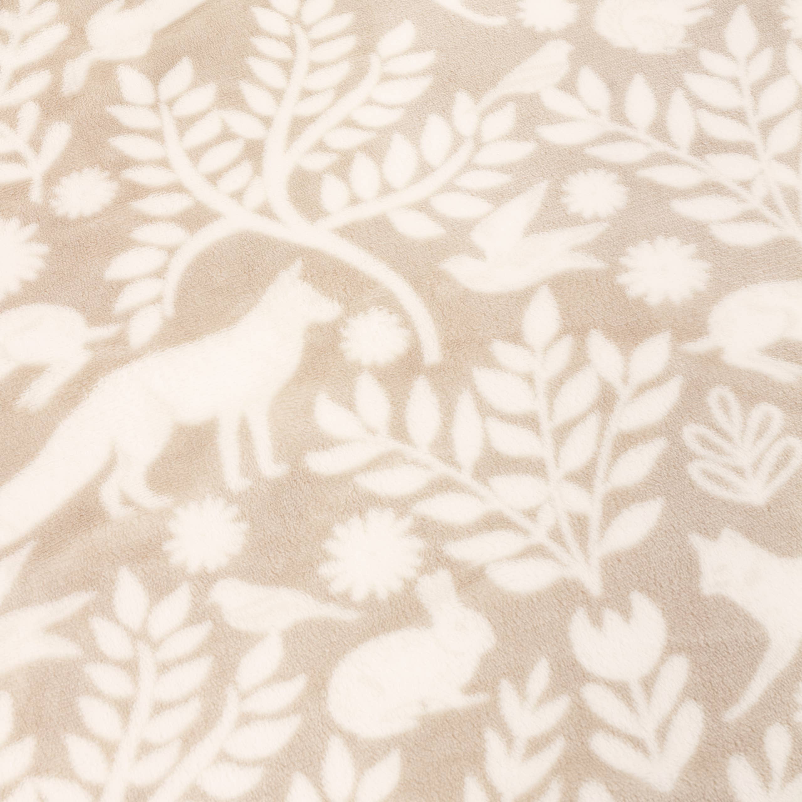 Skandi Woodland Sherpa Fleece Throw Sable: Sable / 140 x 180cm