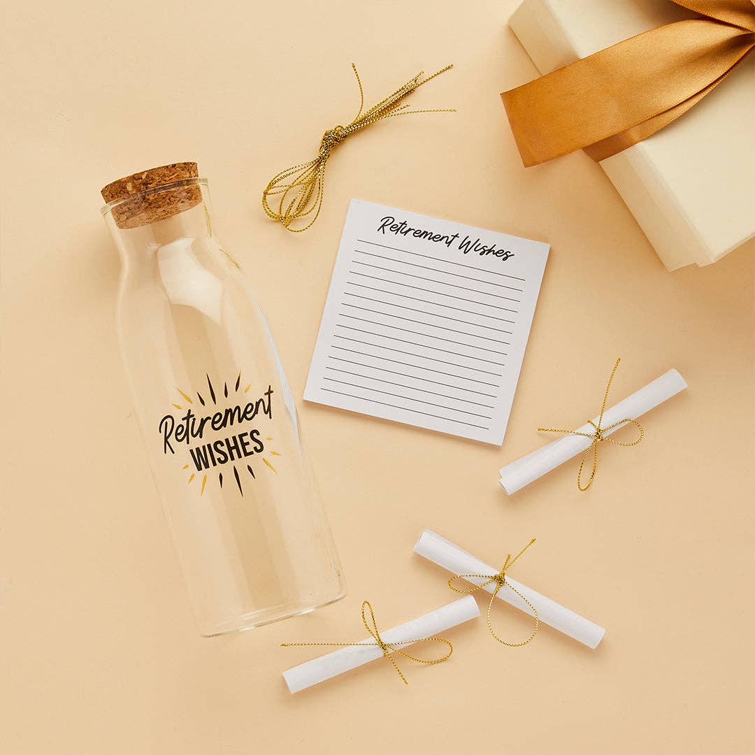Hootyballoo - Retirement Wishes in a Glass Bottle