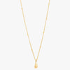 Miramira Tiny Teardrop Gold Plated Stainless Steel Necklace