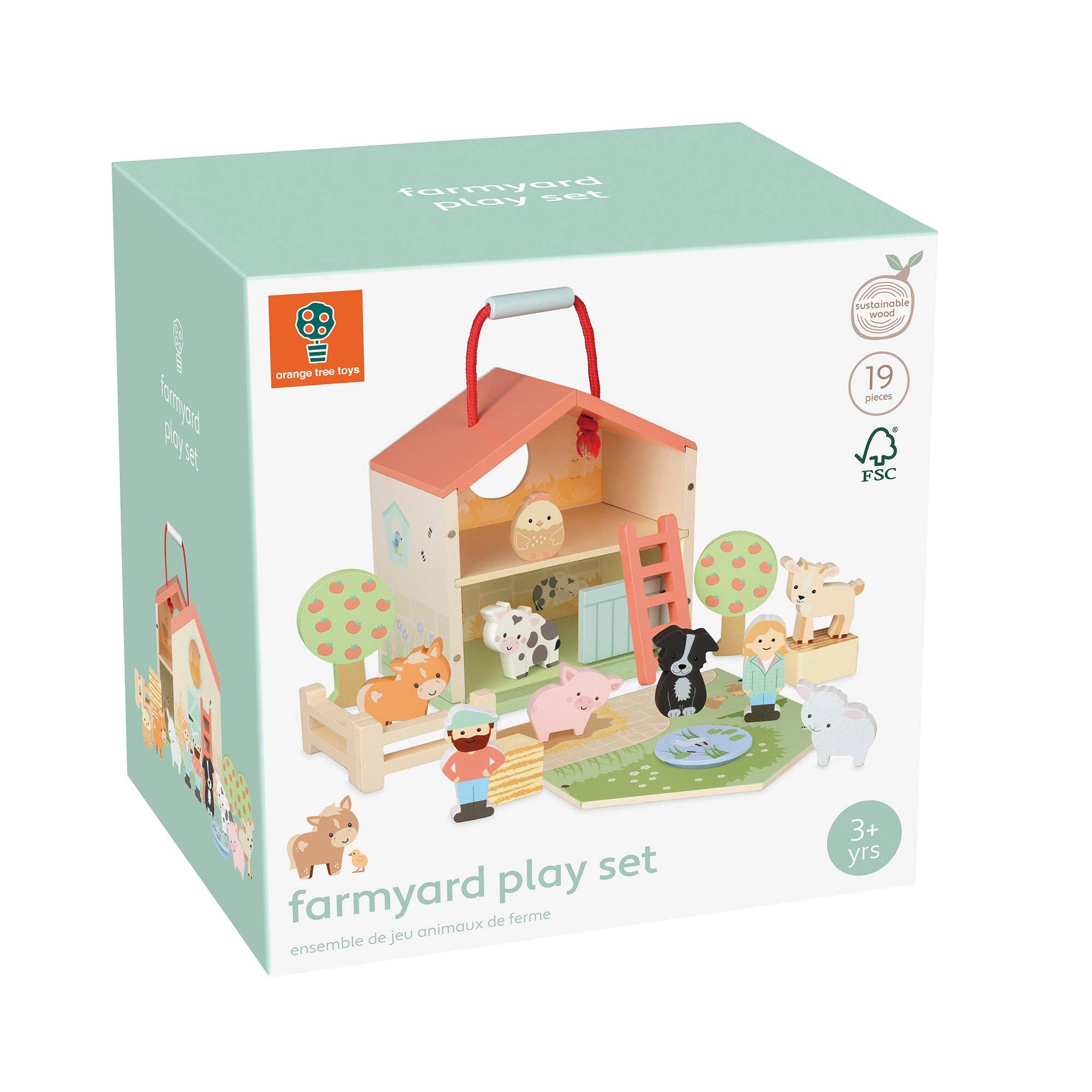 Orange Tree Toys - Farmyard Play Set