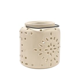 Country Living Ceramic Lantern - Stone