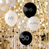 Ginger Ray Black, Nude, Cream and Champagne Gold 50th Birthday Party Balloons