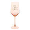 Confetti Wine Glass - Hip Hip Hooray