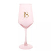 Confetti 18th Birthday Wine Glass