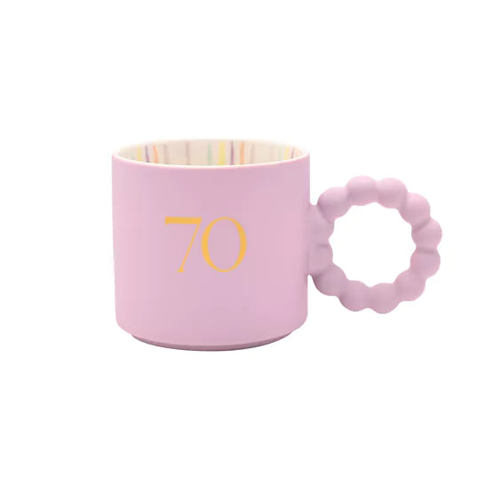 Confetti 70th Birthday Mug