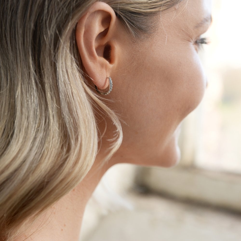 Hot Diamonds Constant Loop Huggie Earrings