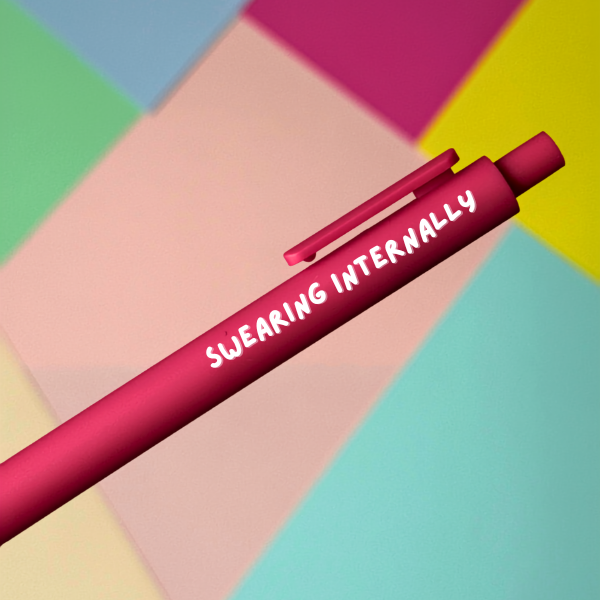 Quirky Doodles - Funny Quote Pens: Lilac Purple