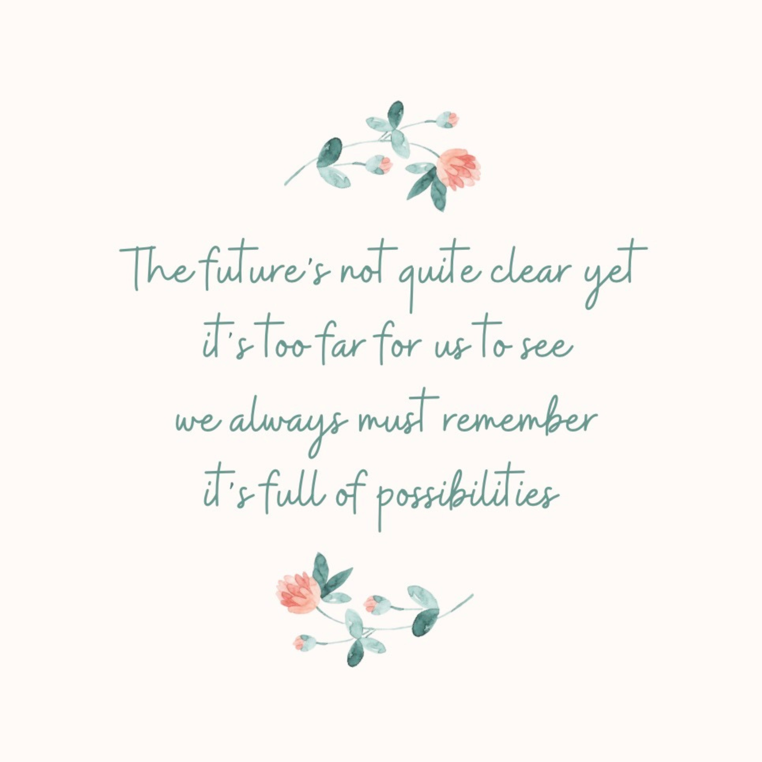 Petimo - Future's Not Clear Floral Positive In Clover Card