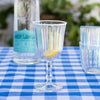 Talking Tables - Blue & White Striped Wine Glasses | Spring | Summer |