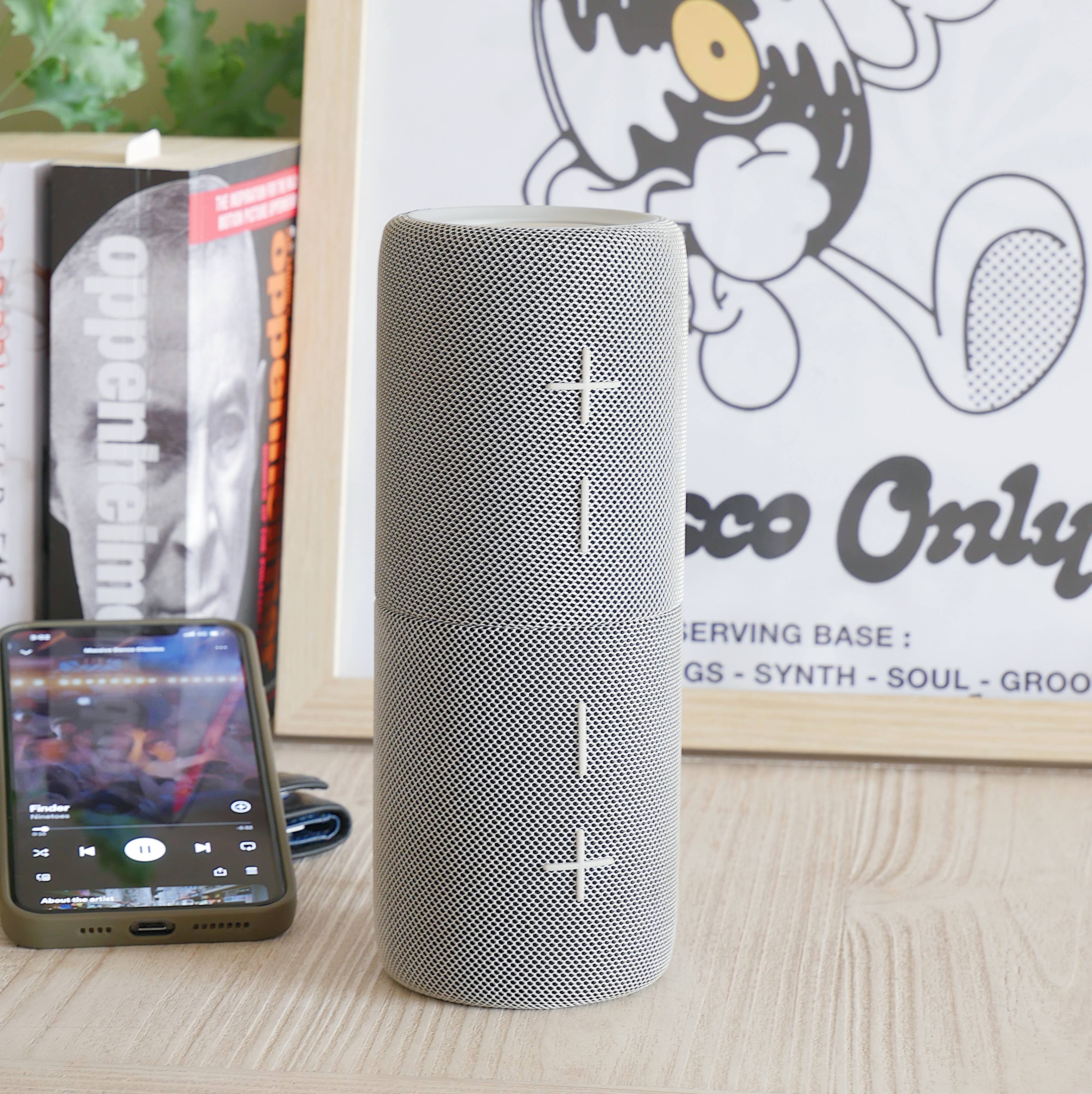 Steepletone UK Ltd - SPLIT - Portable Bluetooth Speaker that Splits in Two!: Grey