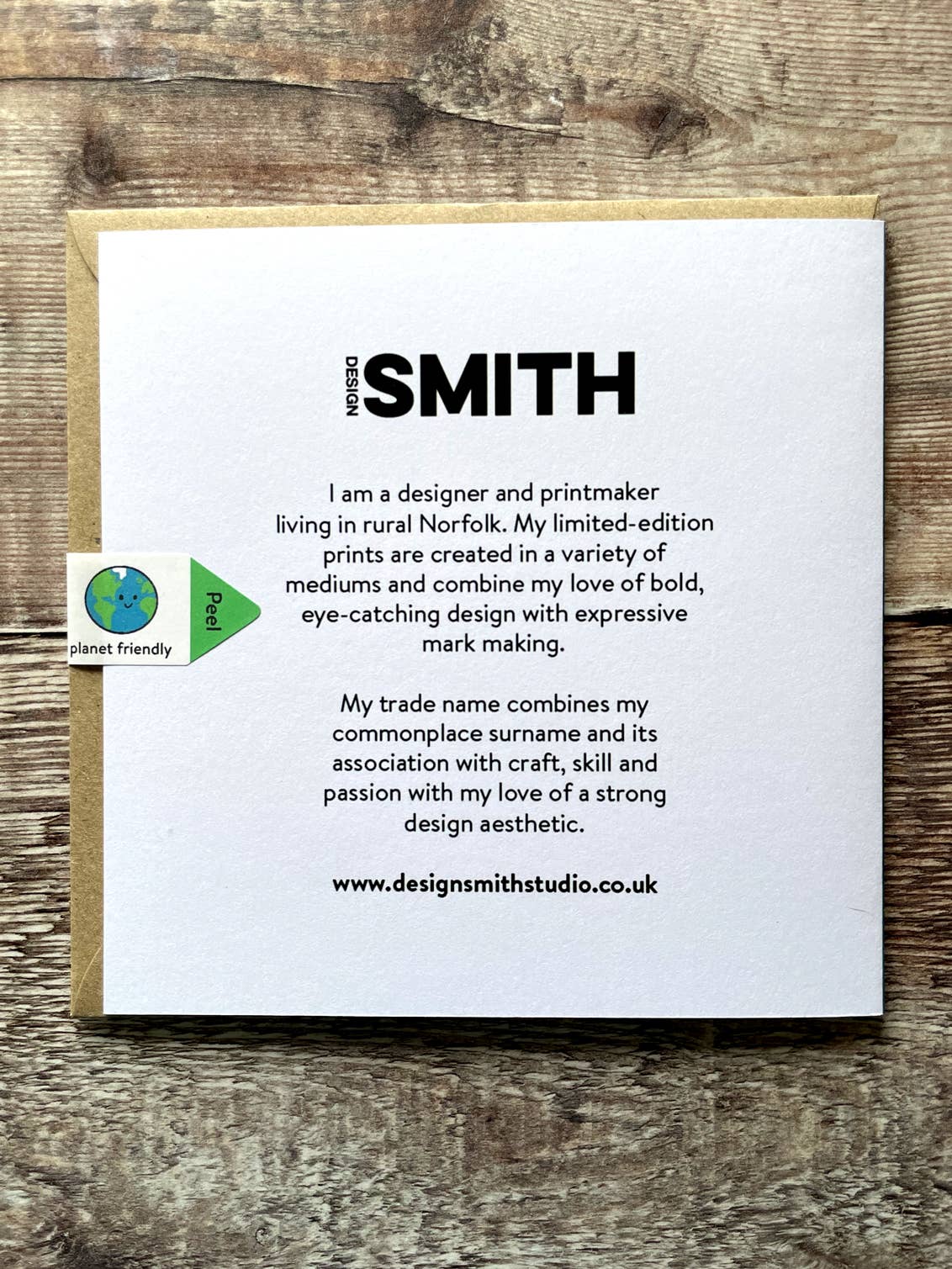 Seventies Music Design Smith Card