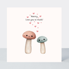 Petimo - Nanny Love You So Much Cute Mushroom Card