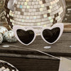 Hootyballoo - White Heart Sunglasses