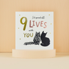 Cardology - Battersea I'd Spend Nine Lives With You Greeting Card