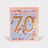 Cath Kidston Floral 70th Birthday Card