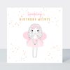 Petimo - Sugar & Spice Sparkling Birthday Wishes Cute Pink Fairy Card