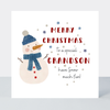 Petimo - Special Grandson Snowman Holly Jolly Christmas Card