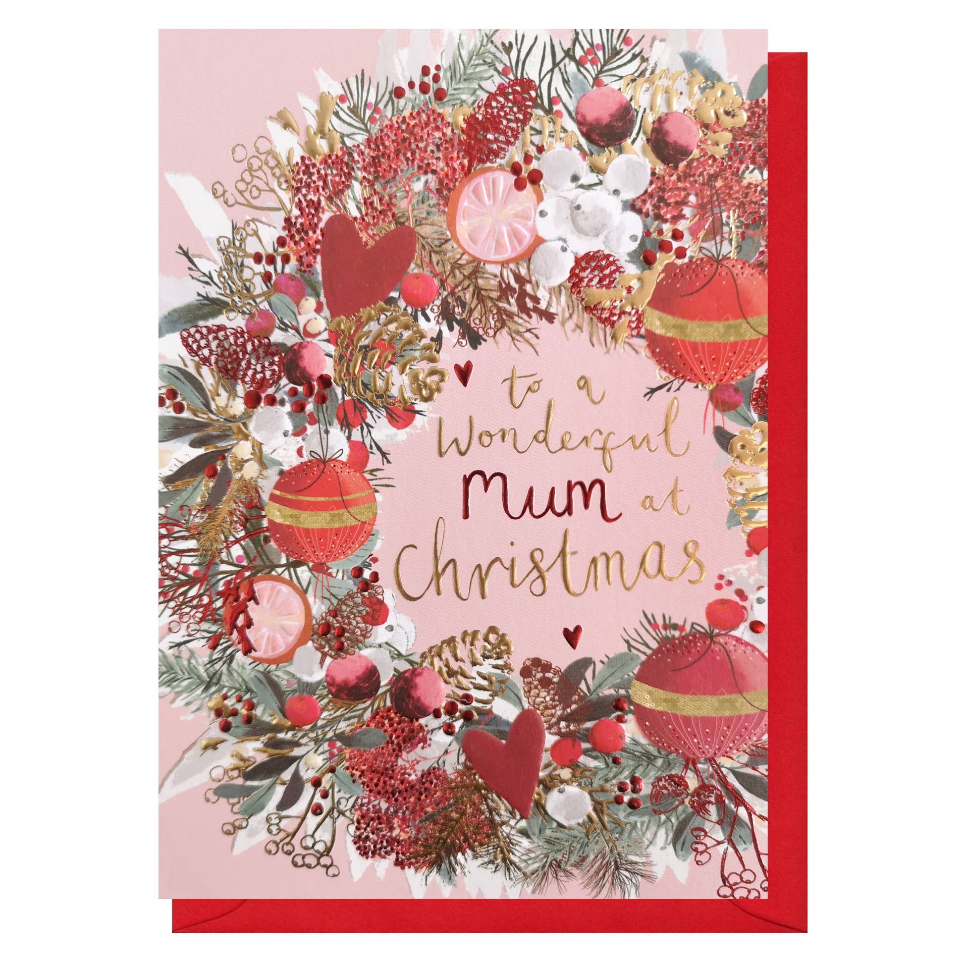 Louise Tiler - Mum Christmas Wreath Card