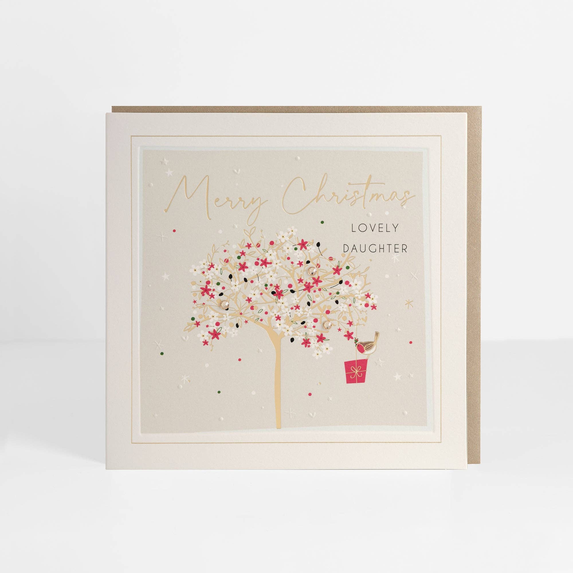 Belly Button Designs - Lovely Daughter Christmas Card