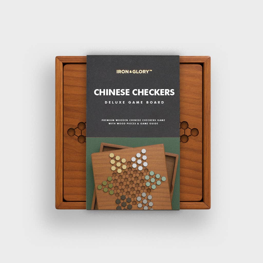 Iron & Glory Wooden Chinese Checkers Game