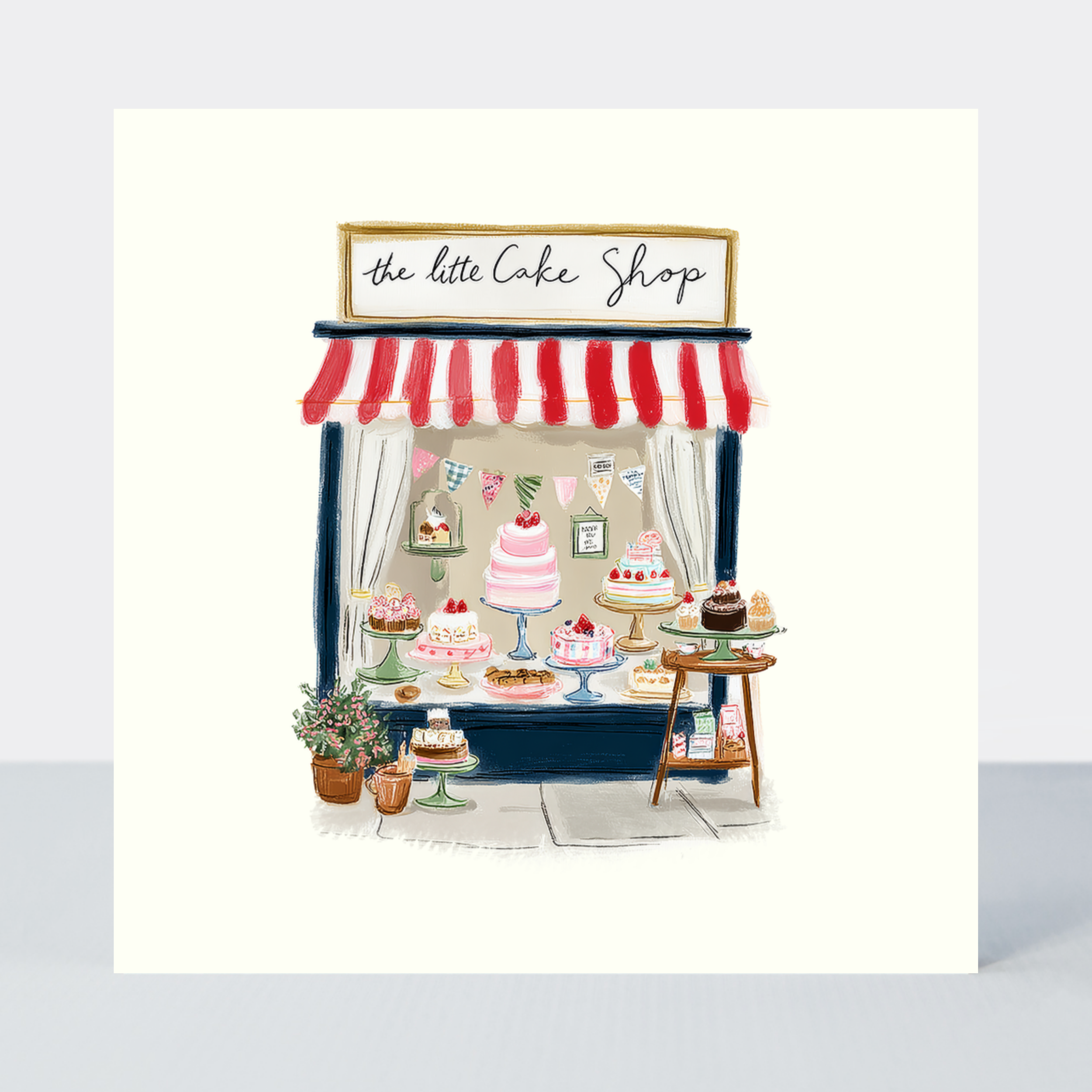 Petimo - The Little Cake Shop Up Your Street Blank Card