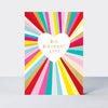 Rachel Ellen Designs - Dolly Mix - Big Birthday Love/Heart Beam Birthday Card