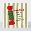 Petimo - Brother Cracking Christmas Striped Fun Card