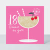 Rachel Ellen Designs - Field Day - Cocktail Age 18 birthday card