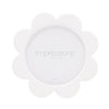 Impressions White Flower Shaped Oval Photo Frame - 4" x 4"