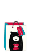 ART FILE- Bear medium portrait gift bags