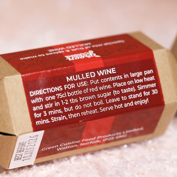 Green Cuisine Mulled Wine Christmas Cracker