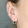 Sterling Silver CZ Open Heart Drop Earrings
