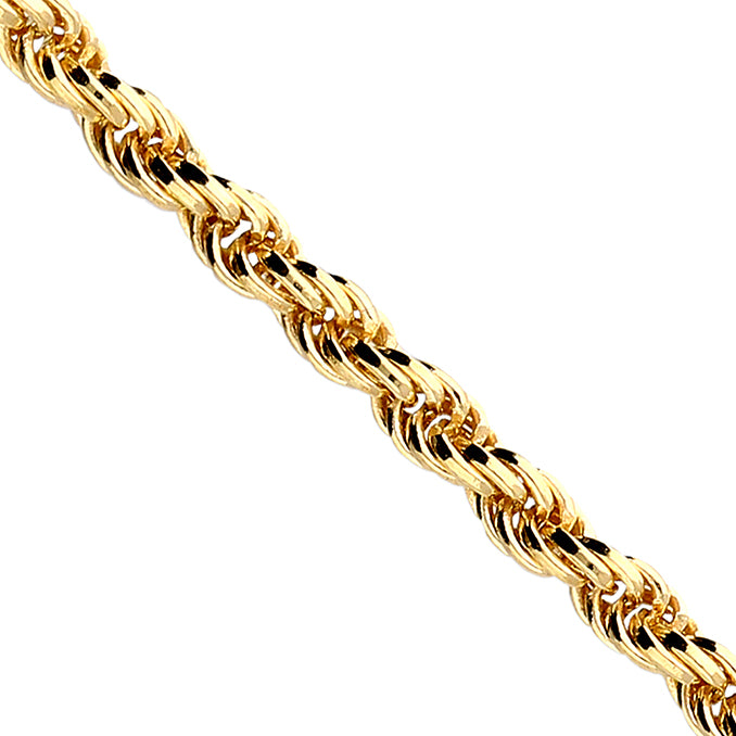 Sterling Silver gold rope Twist Bracelet