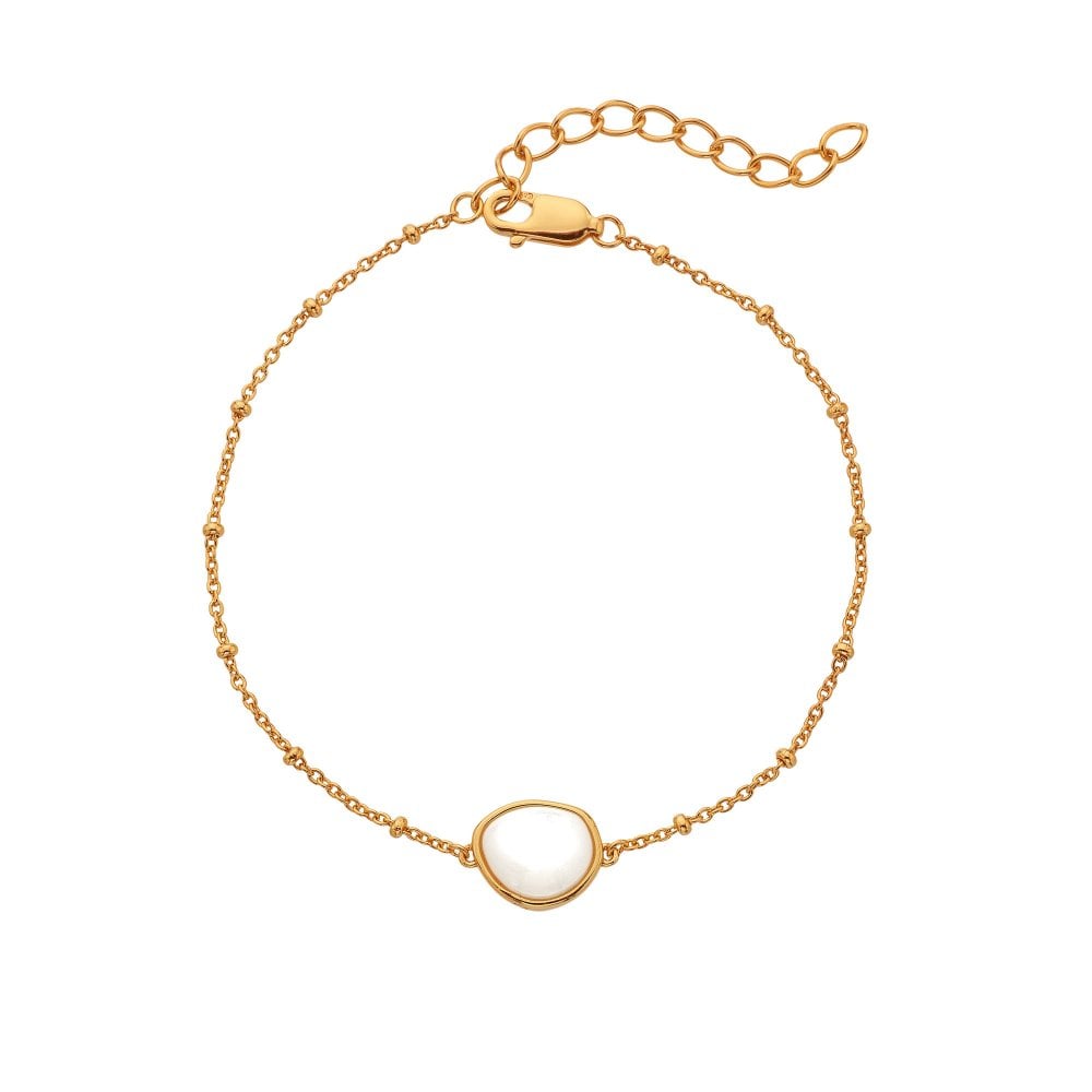 Hot Diamonds Golden Edit Mother of Pearl Calm Bracelet