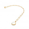 Hot Diamonds Golden Edit Mother of Pearl Calm Pendant Necklace