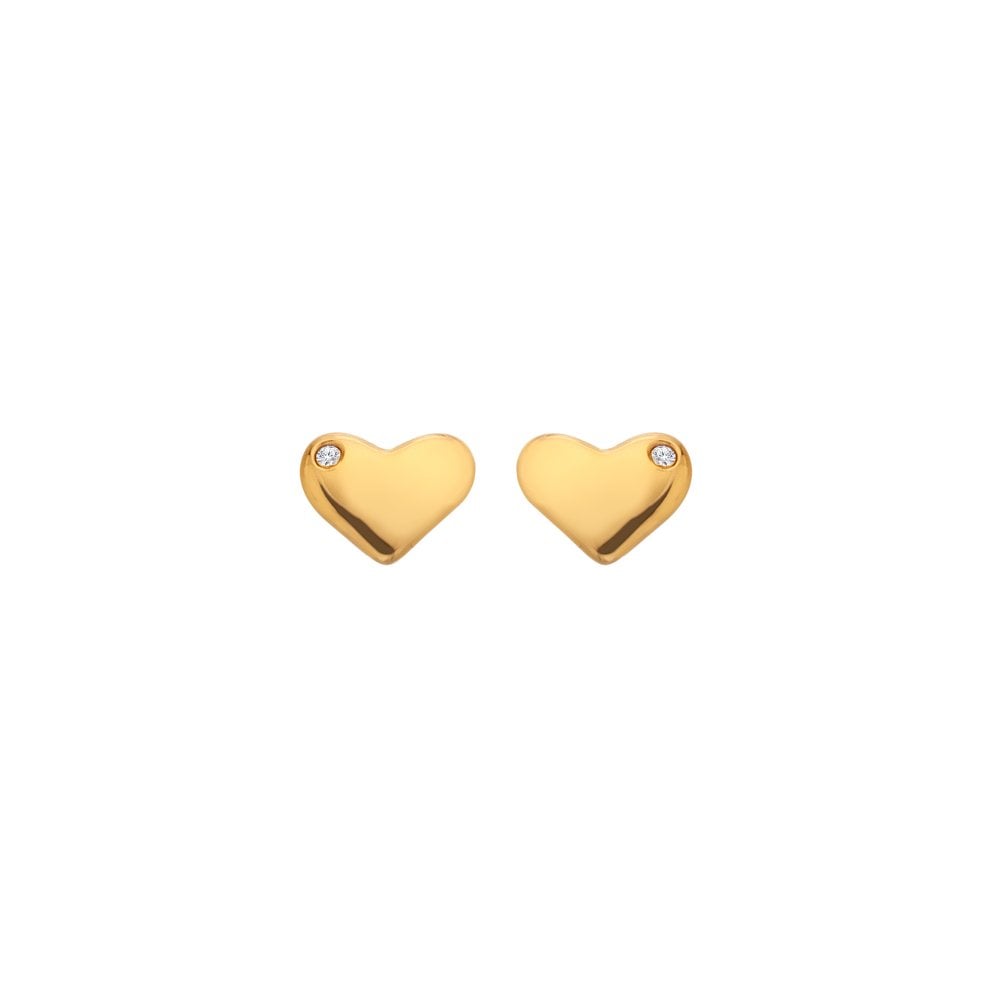 Hot Diamonds Golden Edit Desire Stud Earrings