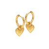 Hot Diamonds Golden Edit Essence Heart Huggie Earrings