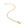 Hot Diamonds Golden Edit Mother of Pearl Heart Necklace