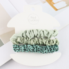 Green Skinny Scrunchies - 3pcs