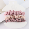 Pink Skinny Scrunchies - 3pcs