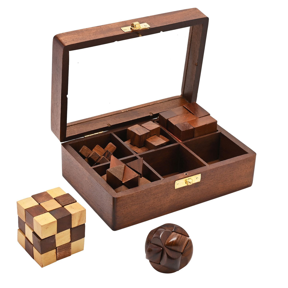 Harvey Makin wooden 6 puzzle set